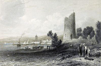 Le Léman à Ouchy par William Henry Bartlett en 1836 Le Léman à Ouchy par William Henry Bartlett en 1836