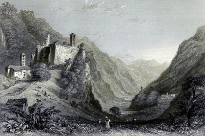 Vallée de Misoccio par William Henry Bartlett en 1836 Vallée de Misoccio par William Henry Bartlett en 1836