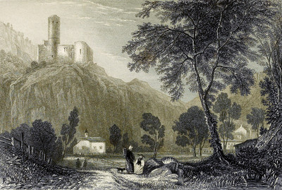 Martigny, la Batia, par William Henry Bartlett en 1836 Martigny, la Batia, par William Henry Bartlett en 1836