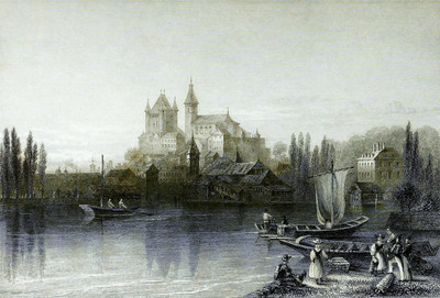 Thoune par William Henry Bartlett en 1836 Thoune par William Henry Bartlett en 1836