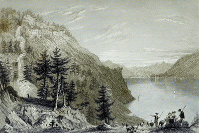 Giesbach et lac de Brienz par William Henry Bartlett en 1836 Giesbach et lac de Brienz par William Henry Bartlett en 1836