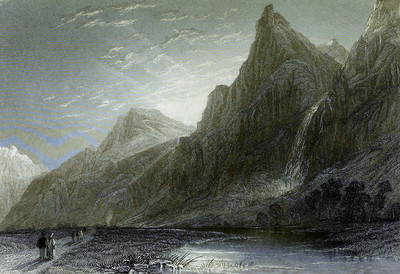 Cascade de Pissevache par William Henry Bartlett en 1836 Cascade de Pissevache par William Henry Bartlett en 1836