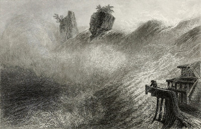 Chutes du Rhin par William Henry Bartlett en 1836 Chutes du Rhin par William Henry Bartlett en 1836