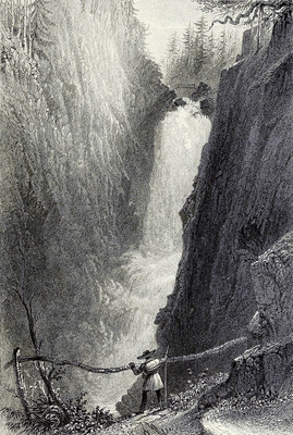 Chute de l'Aar à la Handegg par William Henry Bartlett en 1836 Chute de l'Aar à la Handegg par William Henry Bartlett en 1836