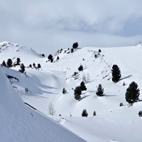 Le Mont Thuilette à l'extrémité de la combe du même nom