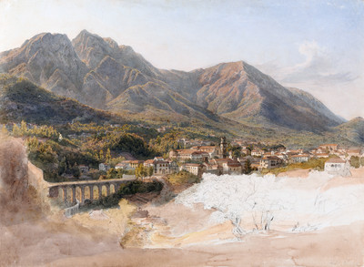 Cava de' Tirreni et Monte Finestra 1145 m par Gabriel Lory fils en septembre 1811 Cava de' Tirreni et Monte Finestra 1145 m par Gabriel Lory fils en septembre 1811
