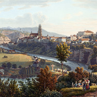 Fribourg et les Préalpes par Gabriel Lory fils en 1841