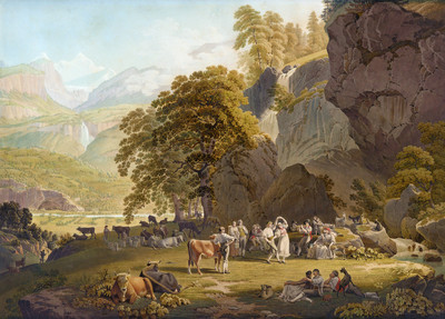 Haslital par Gabriel Lory fils en 1810 Haslital par Gabriel Lory fils en 1810