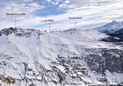 Tête des Fra / Eiffra depuis Morge par l'alpage des Ors Tête des Fra / Eiffra depuis Morge par l'alpage des Ors