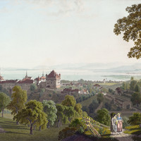 Lausanne et Léman par Gabriel Lory fils