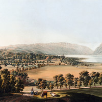 Lausanne et le Léman du SW par Gabriel Lory fils