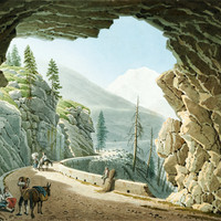 Route du Simplon par Gabriel Lory fils en 1811