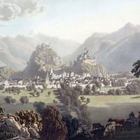 Sion, au fond le Bietschhorn, par G. Lory fils en 1811