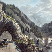Route du Simplon par G. Lory en 1811