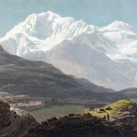 Fletschhorn N vu du Simplon par G. Lory fils en 1811