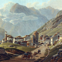Village de Simplon par G. Lory fils en 1811