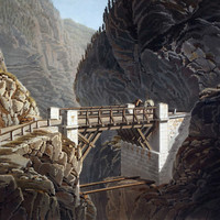 Pont sur la Doveria, route du Simplon, par G. Lory fils en 1811
