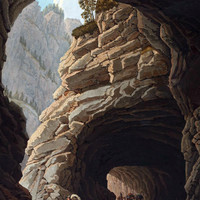 Vallée de la Doveria, grande galerie de la route du Simplon, par G. Lory en 1811