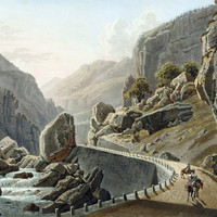 Vallée de la Doveria, route du Simplon, par G. Lory fils en 1811