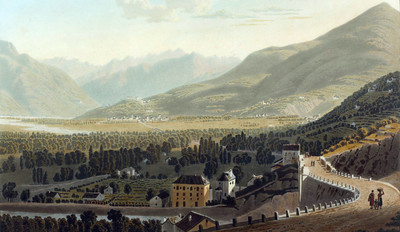 Vallée de Domodossola, pont de Crevola, route du Simplon, par G. Lory fils en 1811 Vallée de Domodossola, pont de Crevola, route du Simplon, par G. Lory fils en 1811
