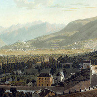 Vallée de Domodossola, pont de Crevola, route du Simplon, par G. Lory fils en 1811