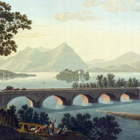 Lac Majeur, pont de Baveno, par Maximilien de Meuron en 1811