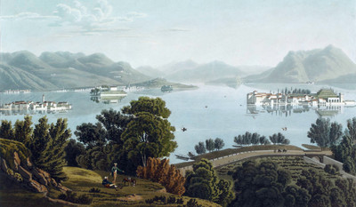 Lac Majeur et iles Borromées, par G. Lory fils en 1811 Lac Majeur et iles Borromées, par G. Lory fils en 1811