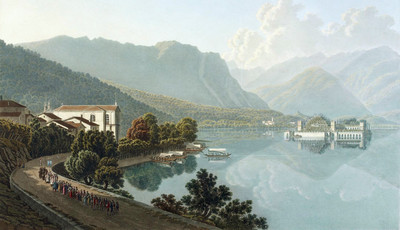 Lac Majeur, Isola Bella vue de Stresa par G. Lory fils en 1811 Lac Majeur, Isola Bella vue de Stresa par G. Lory fils en 1811