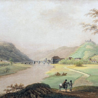 Vallée de la Lenne à Limburg par JH Bleuler père en 1808