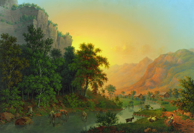 Haslital, par Johann Heinrich Bleuler fils vers 1830