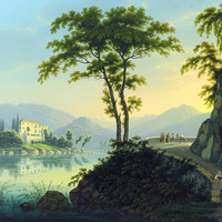Lac Majeur, Isola Madre par Johann Heinrich Bleuler fils vers 1830