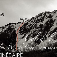 Col d'Ayré Couloir W de Gèze Itinéraire