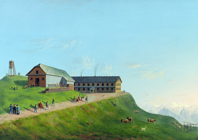 Rigi Kulm, par Johann Heinrich Bleuler fils vers 1830