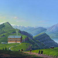 Rigi Staffel, par Johann Heinrich Bleuler fils vers 1830