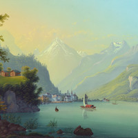 Flüelen, par Johann Ludwig Bleuler