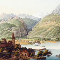 Flüelen, par Johann Ludwig Bleuler