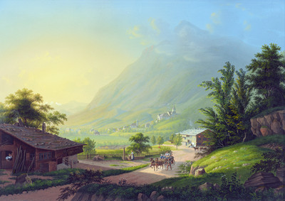 Wimmis, par Johann Ludwig Bleuler