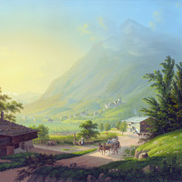 Wimmis, par Johann Ludwig Bleuler