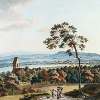 Zollikon, lac de Zürich, par Johann Ludwig Bleuler