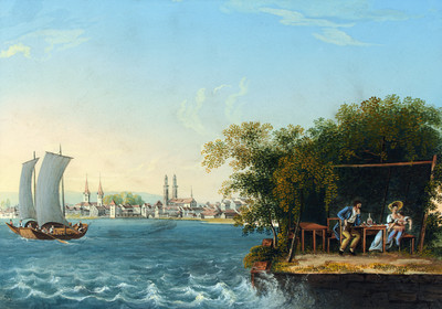 Lac de Zürich, par Johann Ludwig Bleuler