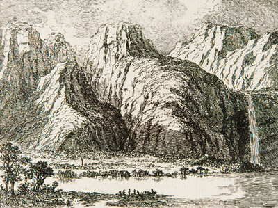 Lac de Côme par Ludwig Hess en 1786 Lac de Côme par Ludwig Hess en 1786