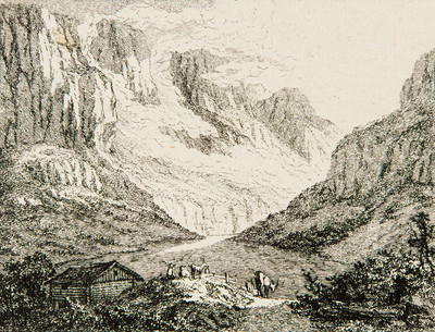 Klöntal, Klöntalersee par Ludwig Hess en 1787 Klöntal, Klöntalersee par Ludwig Hess en 1787