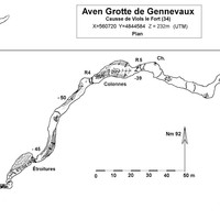 Aven Gennevaux  PLAN - ROS Dominique 1998