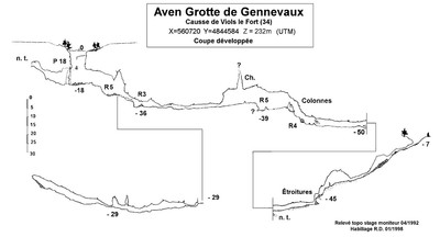 Aven Genneavaux COUPE - ROS Dominique 1998 Aven Genneavaux COUPE - ROS Dominique 1998