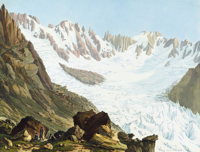 Bassin glacé de l'Arveyron : Glacier de Talèfre par Jean Antoine Linck Bassin glacé de l'Arveyron : Glacier de Talèfre par Jean Antoine Linck