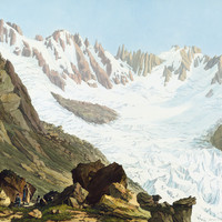 Bassin glacé de l'Arveyron : Glacier de Talèfre par Jean Antoine Linck