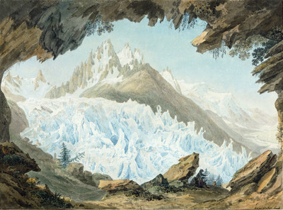 Bassin glacé de l'Arveyron : Mer de Glace, Glacier des Bois par Jean Antoine Linck Bassin glacé de l'Arveyron : Mer de Glace, Glacier des Bois par Jean Antoine Linck