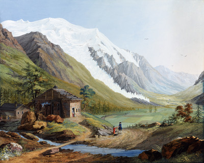 Vallée de l'Arve, Glacier des Bossons par Jean Antoine Linck Vallée de l'Arve, Glacier des Bossons par Jean Antoine Linck