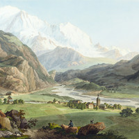 Vallée de l'Arve à Servoz par Jean Antoine Linck