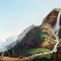 Vallée de l'Arve, cascade d'Arpenaz par Jean Antoine Linck